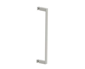 18 po poignée simple pour porte de douche MUNICH 2887518 nickel poli