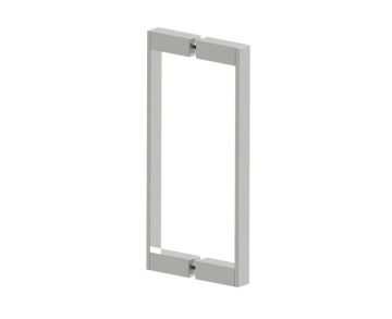 poignée double pour porte de douche 12 po MUNICH 2887812 nickel brossé
