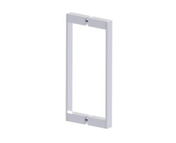 poignée double pour porte de douche 12 po MUNICH 2887812 chrome poli