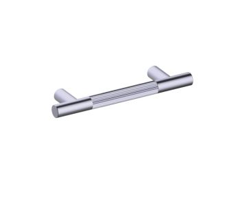 4 po poignée d'armoire moleté droit 310704 nickel brossé