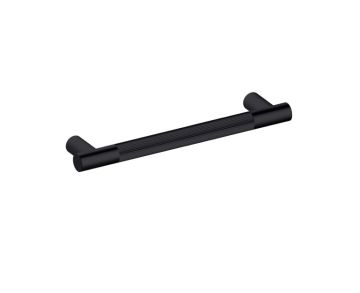 12 po poignée d'électroménager moleté droit 310912 noir mat