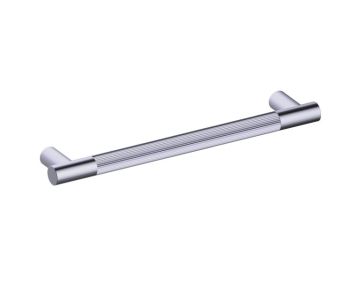 18 po poignée d'électroménager moleté droit 310918 nickel brossé