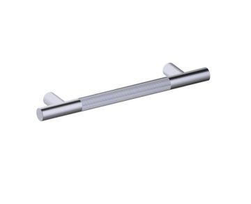 barre d'appui 12 po moleté droit 3109212 nickel brossé