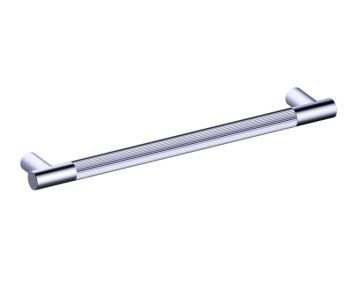 24 po poignée d'électroménager moleté droit 310924 chrome poli