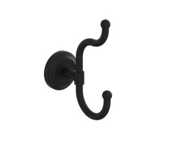 Small Coat Hook FLORENCE 322137 noir mat