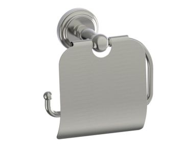 porte-papier hygiénique avec couvercle FLORENCE 322153 nickel brossé