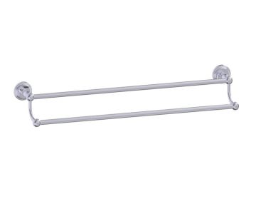 barre à serviette double 24 po FLORENCE 322242 chrome poli