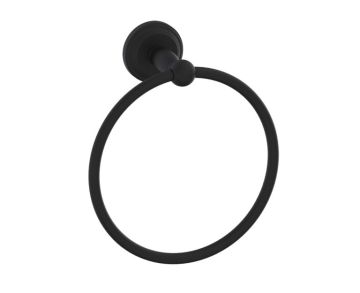 Round anneau porte-serviette FLORENCE 322460 noir mat