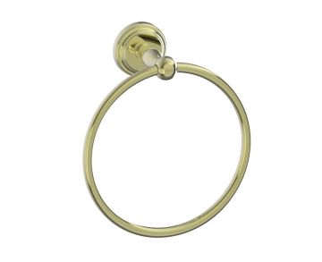 Round anneau porte-serviette FLORENCE 322460 laiton poli