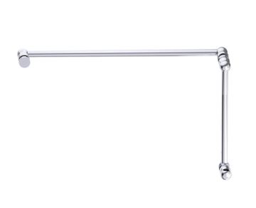 poignée de porte de douche décalée 12 po x 24 po FLORENCE 32271224 chrome poli
