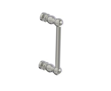 8 po poignée simple pour porte de douche FLORENCE 3227508 nickel brossé