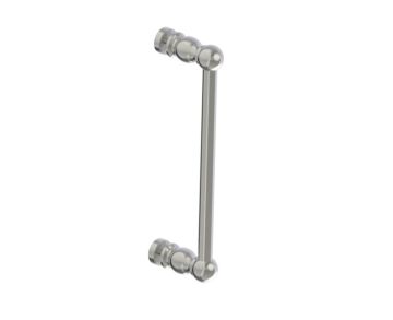 12 po poignée simple pour porte de douche FLORENCE 3227512 nickel brossé