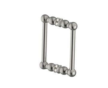 poignée double pour porte de douche 8 po FLORENCE 3227808 nickel brossé