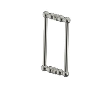 poignée double pour porte de douche 12 po FLORENCE 3227812 nickel brossé