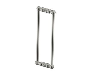 poignée double pour porte de douche 18 po FLORENCE 3227818 nickel brossé
