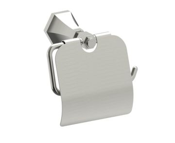 Drop porte-papier hygiénique avec couvercle PISA 342153 nickel brossé