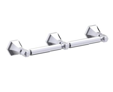 double porte-papier hygiénique PISA 342155 chrome poli