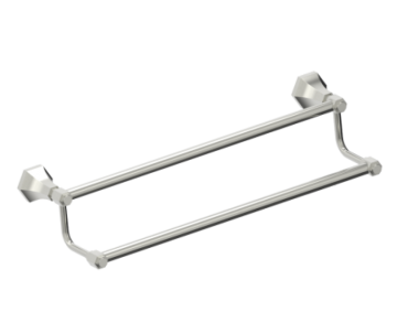 barre à serviette double 18 po PISA 342182 nickel brossé