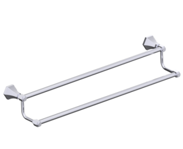 barre à serviette double 24 po PISA 342242 chrome poli