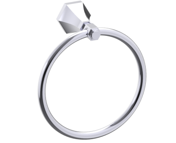 Round anneau porte-serviette PISA 342460 chrome poli