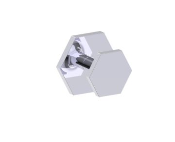 simple Shower Door Knob (Knob Only) PISA 3427503 chrome poli