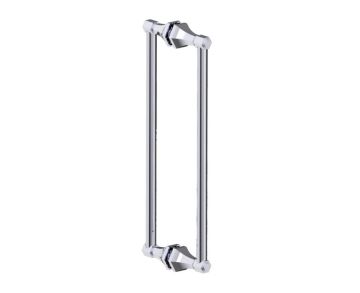 poignée double pour porte de douche 18 po PISA 3427818 chrome poli