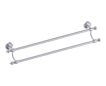 barre à serviette double 24 po LYON 351242 chrome poli