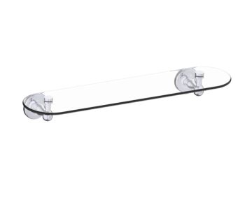 20 po tablette en verre LYON 351671 chrome poli