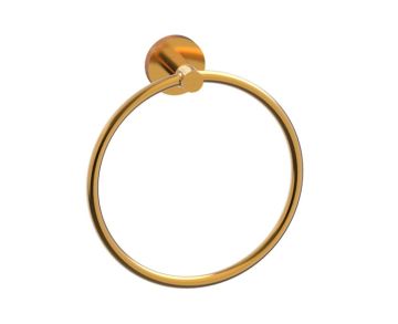 anneau porte-serviette CIRCO KNURLED 366460 champagne bronze