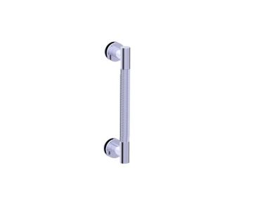 8 po poignée simple pour porte de douche CIRCO KNURLED 3667508 chrome poli
