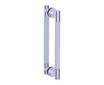 poignée double pour porte de douche 24 po CIRCO KNURLED 3667824 chrome poli