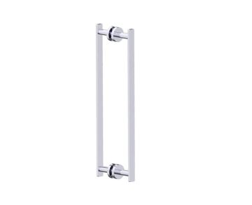 poignée double pour porte de douche 18 po SIENA 3687818 chrome poli