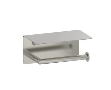 porte-papier hygiénique avec tablette BUILDERS 373159 nickel brossé