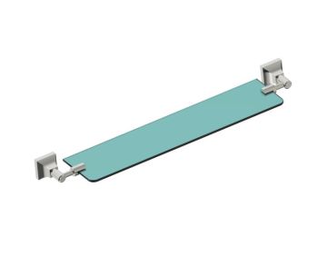 20 po tablette en verre GLASGOW 390671 nickel brossé