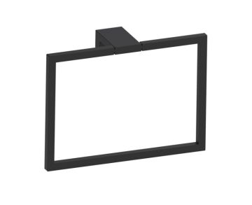Square anneau porte-serviette NAPLES 422464 noir mat