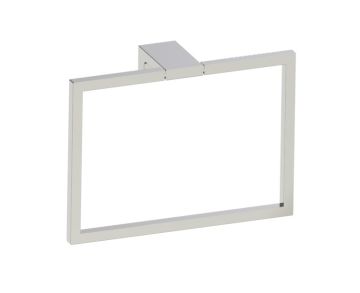 Square anneau porte-serviette NAPLES 422464 nickel poli