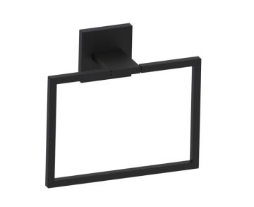 Square anneau porte-serviette HAMBURG 440464 noir mat