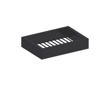 panier de douche HAMBURG 440604 noir mat