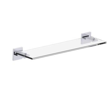 tablette en verre HAMBURG 440671 chrome poli