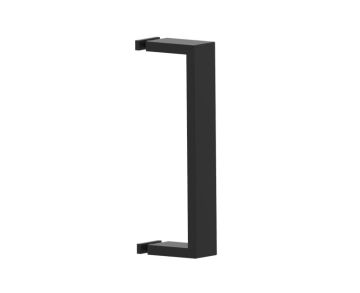8 po poignée de porte de douche simple face HAMBURG 4407508 noir mat