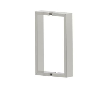 8 po poignée de porte de douche double face HAMBURG 4407808 nickel brossé
