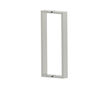 12 po poignée de porte de douche double face HAMBURG 4407812 nickel brossé