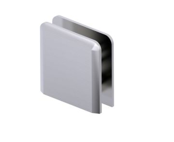 biseauté style perçage dans le verre montage mural robuste serre-verre BRADFORD 50052 nickel brossé