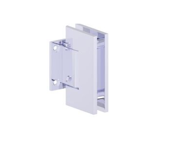 montage mural Short Back Plate Hinge YORK 51032 chrome poli