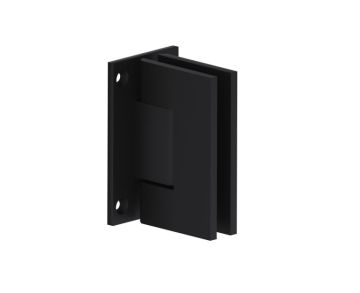 montage mural dos plein Plate Standard Hinge YORK 51034 noir mat