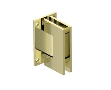 montage mural dos plein Plate Standard Hinge YORK 51034 laiton brossé