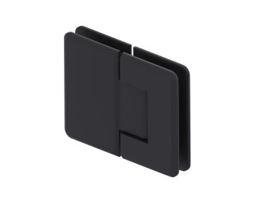 ajustable charnière verre-à-verre 180 degrés CROSBY 53054-ADJ noir mat