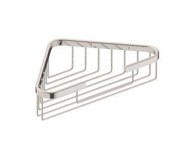 panier grillagé Corner Mount Bath & panier de douches 828006 nickel poli