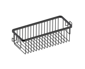 simple panier grillagé with Hooks Bath & panier de douches 828010 noir mat