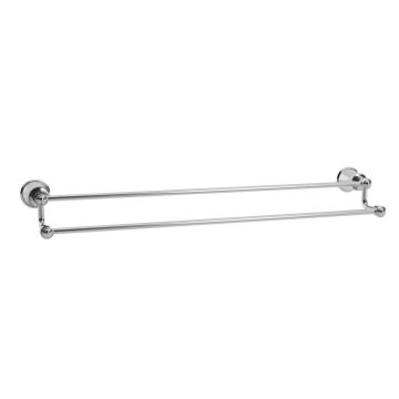 Porte serviette double Rustik Chrome